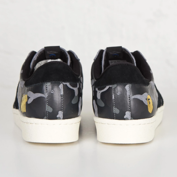 Giày Adidas Superstar 80s 'Undefeated Bape Black Camo' S74774 - Ảnh 5