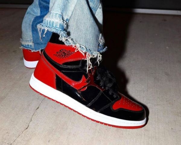 Giày Nike Air Jordan 1 Retro High OG (GS) 'Patent Bred' 575441-063 - Ảnh 2