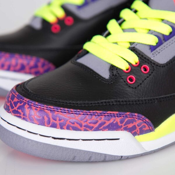 Giày Nike Air Jordan 3 Retro GS 'Black Atomic Red' 441140-039 - Ảnh 3