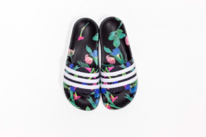 Alternative view of Dép Adidas Wmns Adilette Slides 'Black Floral' EE4853