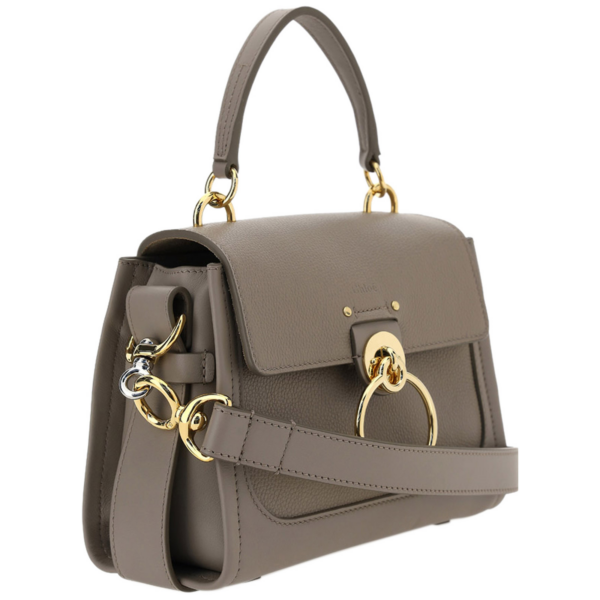 Túi Chloe Mini Tess Bag in Motty Grey CHC20AS143C6223W - Ảnh 4