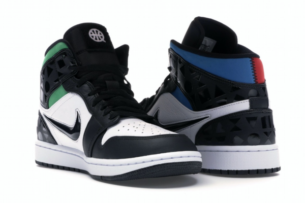 Giày Nike Air Jordan 1 Mid 'Quai 54' CJ9219-001 - Ảnh 7