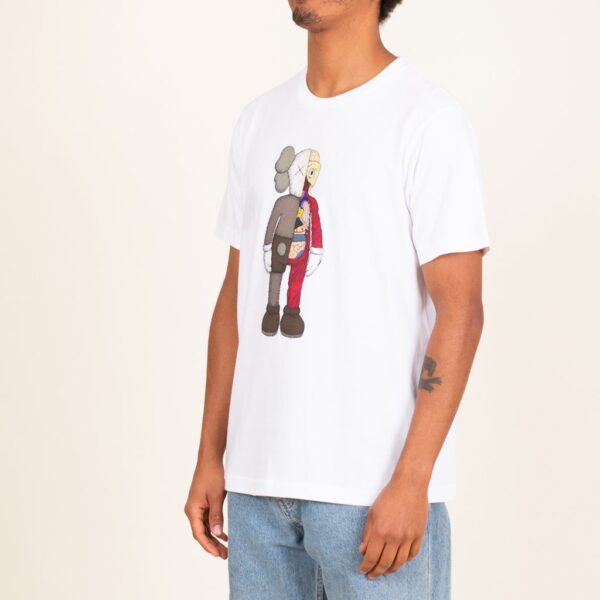KAWS x Uniqlo Flayed Tee White K-XUFTWH - Ảnh 2