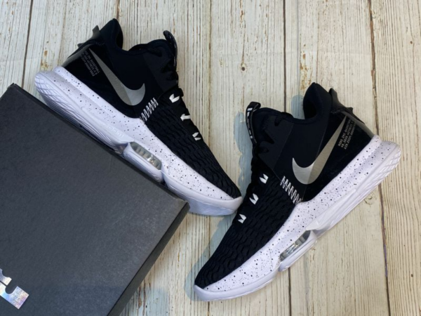 Giày Nike LeBron Witness 5 'Black Metallic Silver' CQ9380-001 - Ảnh 6