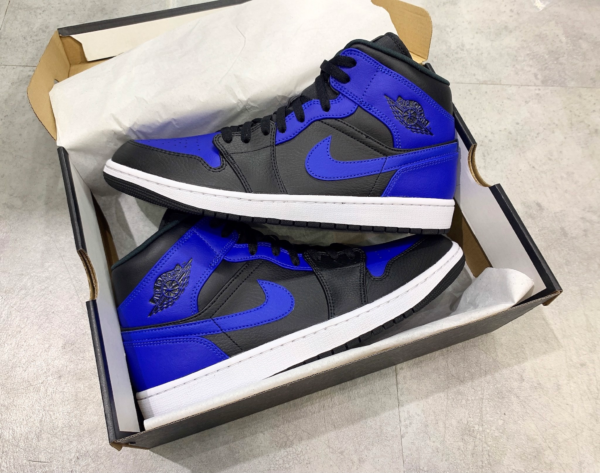 Giày Nike Air Jordan 1 Mid PS 'Hyper Royal' 640734-077 - Ảnh 5