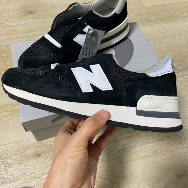 Giày New Balance 990 'Made in USA Black' M990BK1 - Ảnh 6
