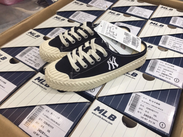 Giày MLB Playball Origin Mule New York Yankees 'Black' 32SHS1011-50L - Ảnh 7