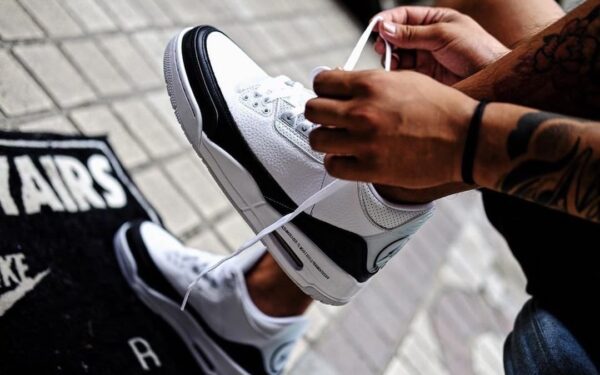 Giày Nike Fragment Design x Air Jordan 3 Retro SP 'White' DA3595-100 - Ảnh 7