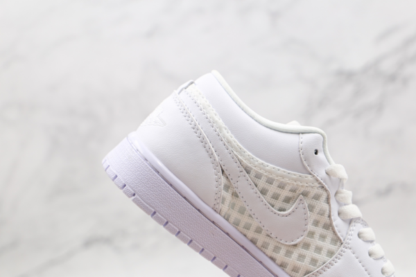 Giày Nike Wmns Air Jordan 1 Low Breathe 'Triple White' DC9508-100 - Ảnh 5