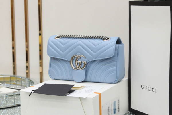 Túi Gucci GG Marmont Small Shoulder Bag Pastel Blue 443497-DTDIY-4928 - Ảnh 5