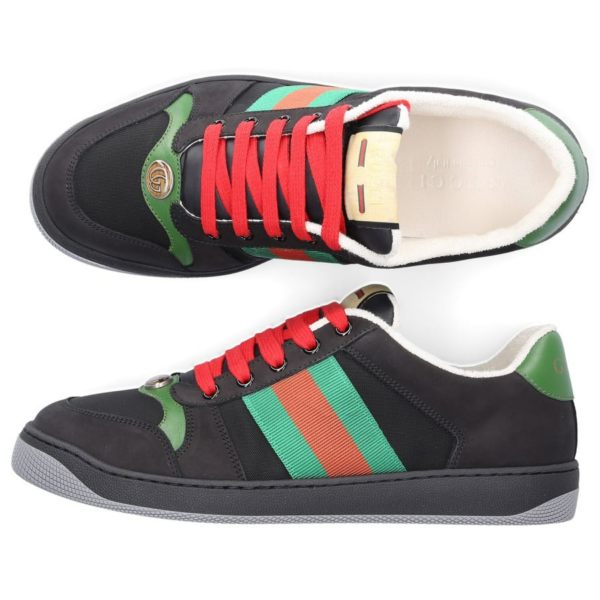 Giày Gucci Screener Suede 'Black Green' 576223-9PYQ0-1098 - Ảnh 4