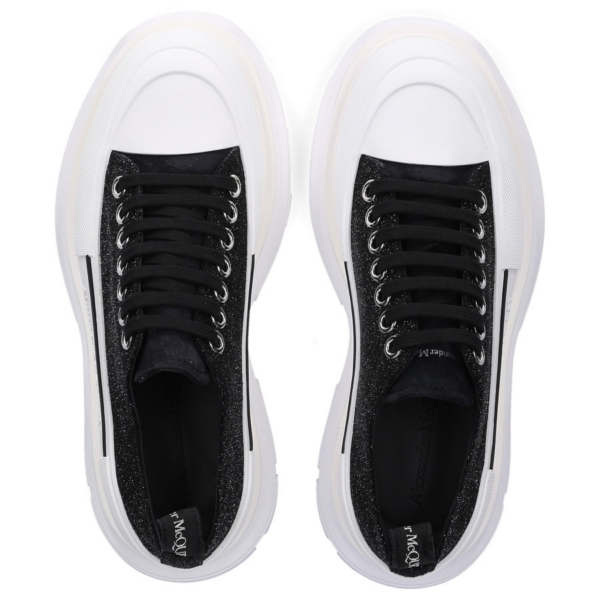 Giày Alexander McQueen Wmns Tread Slick Lace-Up 'Galaxy Black' 633902-WHW57-1027 - Ảnh 5