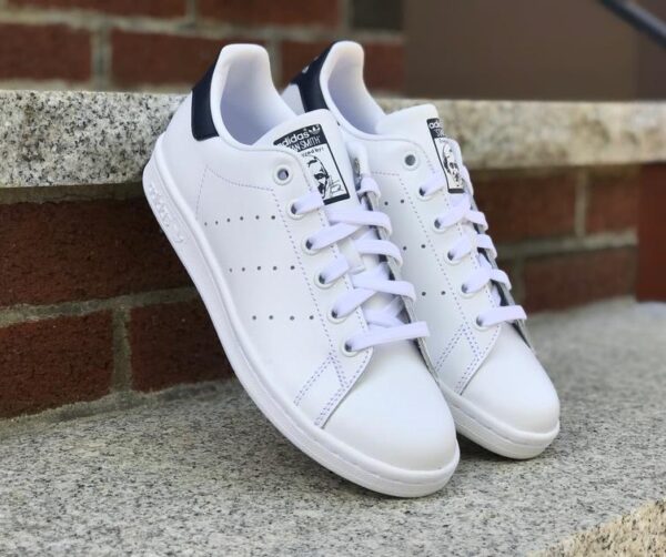 Giày Adidas Stan Smith White Core Navy S81020 - Ảnh 4