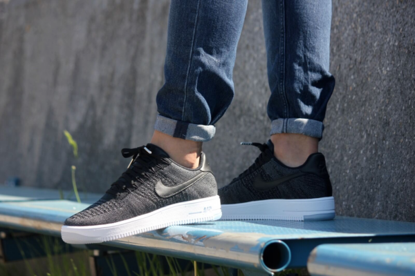 Giày Nike Wmns Air Force 1 Flyknit 'Black' 820256-001 - Ảnh 4
