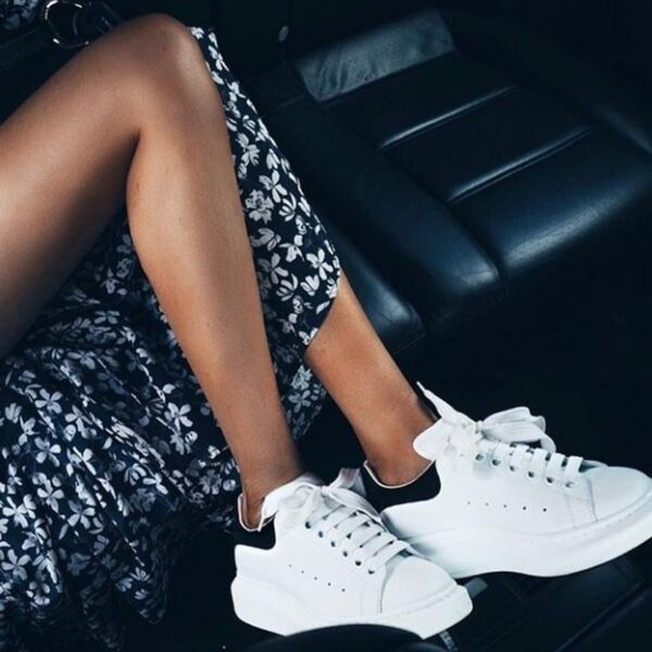 Giày Alexander McQueen Oversized SS19 'White Black' 2019 553770-WHGP7-9061 - Ảnh 2