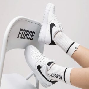 Alternative view of Giày Nike Air Force 1 'White Black' CT7724-100