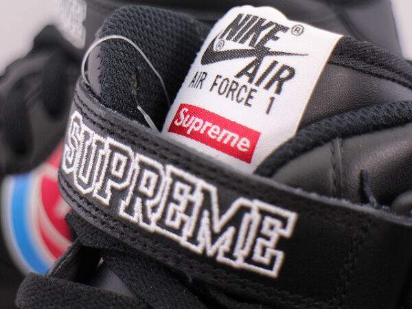 Giày Nike Supreme x NBA x Air Force 1 Mid 07 'Black' AQ8017-001 - Ảnh 3