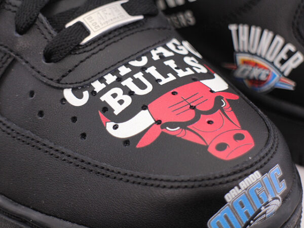 Giày Nike Supreme x NBA x Air Force 1 Mid 07 'Black' AQ8017-001 - Ảnh 4