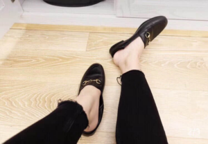 Alternative view of Giày  Gucci Leather Horsebit Loafer 414998 DLC00 1000