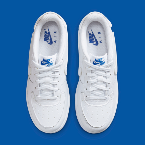Giày Nike Air Force 1-1 GS 'White Royal Blue' DB4545-105 - Ảnh 4