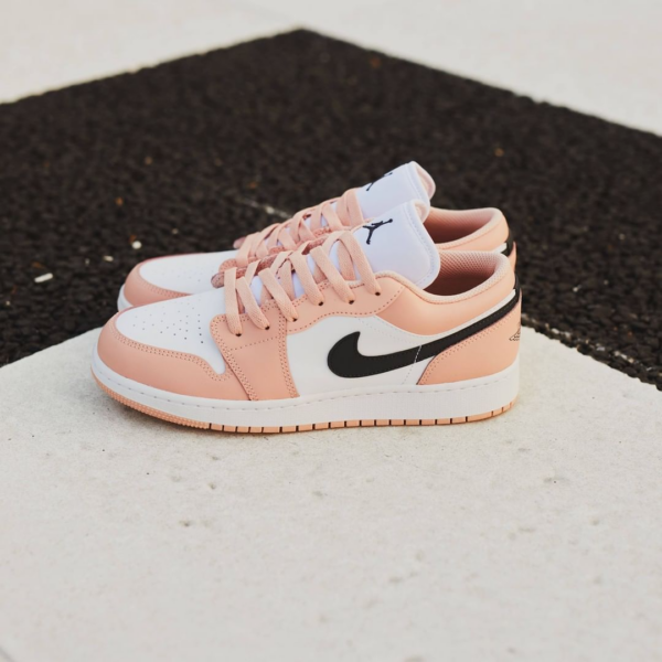 Giày Nike Air Jordan 1 Low GS 'Light Arctic Pink' 553560-800 - Ảnh 6