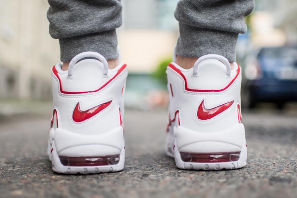 Giày Nike Air More Uptempo GS 'White Varsity Red' 415082-108 - Ảnh 5