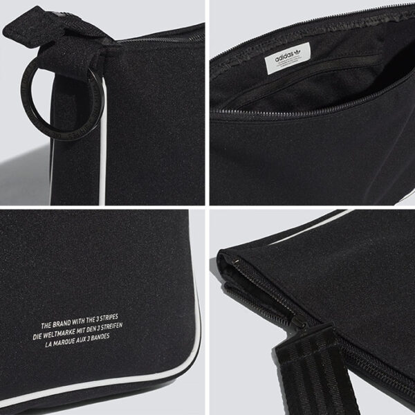 Túi Adidas Originals NMD Pouch Cross Body Bag Black Zipper 3 Stripes Golf CE5687 - Ảnh 4
