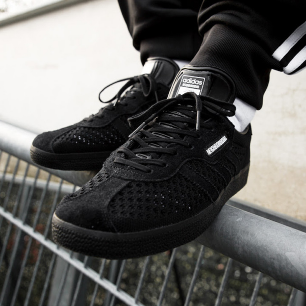 Giày Adidas Neighborhood x Gazelle Super 'Triple Black' DA8836 - Ảnh 3