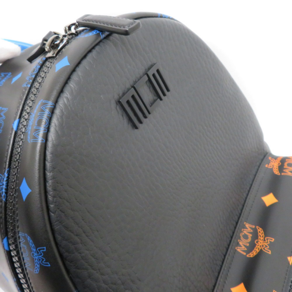 Balo MCM Splash Logo Print Backpack 'Black' MMKBASX04BK001 - Ảnh 4