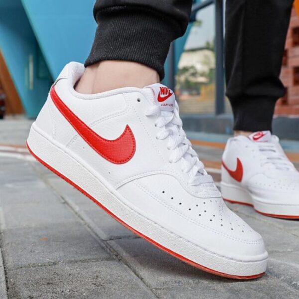 Giày Nike Court Vision Low 'White University Red' CD5463-102 - Ảnh 2