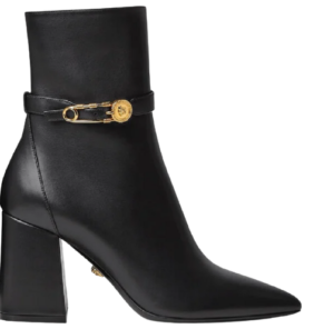 Giày Versace Safety Pin Ankle Boots Black 1003305-DVT2P-1B00V