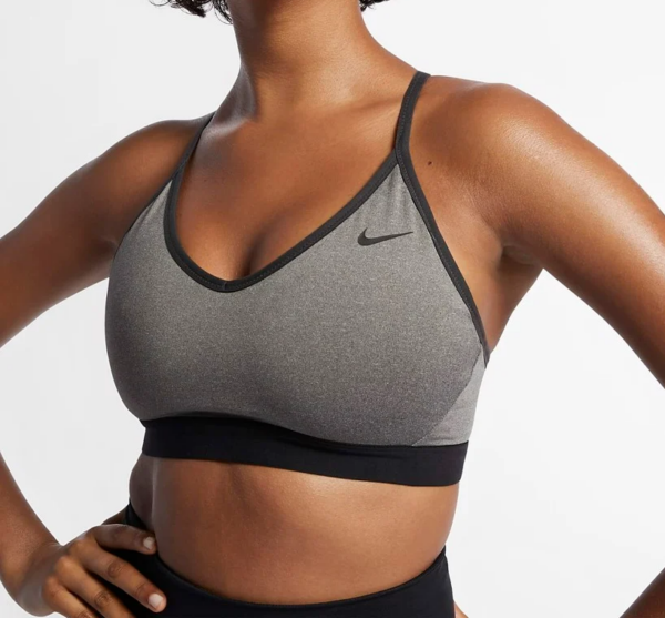 Áo Nike Women's Light-Support Sports Bra 'Carbon Heather' 878615-091 - Ảnh 4