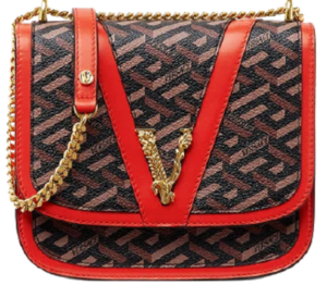 Túi Virtus Versace La Greca 'Red Brown' 1003364-1A01444-5B35V