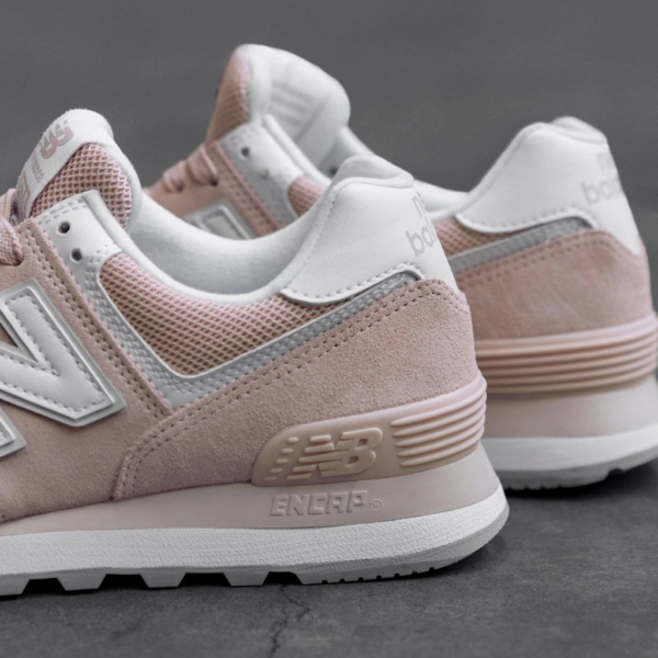 Giày New Balance Wmns 574 'Pink White' WL574OAB - Ảnh 4