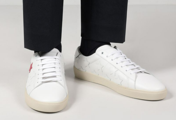 Giày Saint Laurent white rubber sneakers 592541-00ND0-9017 - Ảnh 6