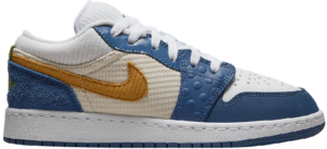 Giày Nike Air Jordan 1 GS Low SE 'Blue Chutney White' DR6960-400