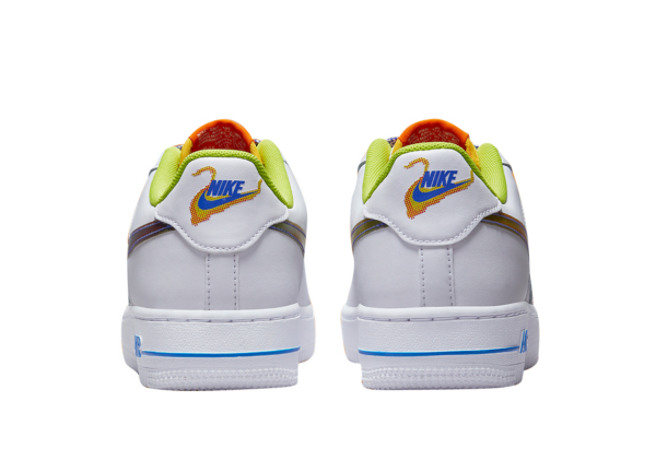 Giày Nike Air Force 1 Low GS Iridescent Swoosh DQ7767-100 - Ảnh 4