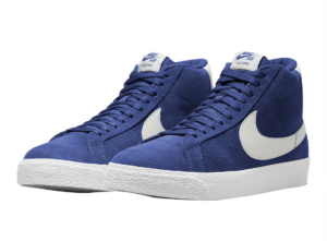 Giay Nike SB Blazer Mid 'Blue Suede' 864349-403