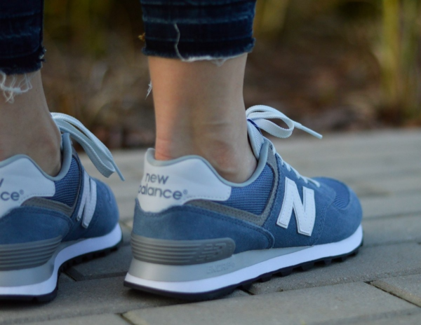 Giày New Balance Wmns 574 Deep Porcelain Blue WL574CC - Ảnh 6