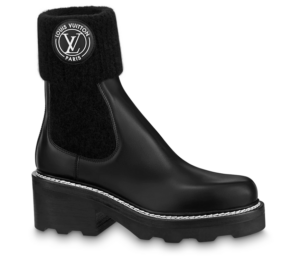 Giày Louis Vuitton LV Beaubourg Ankle Boots 'Black' 1AABU1