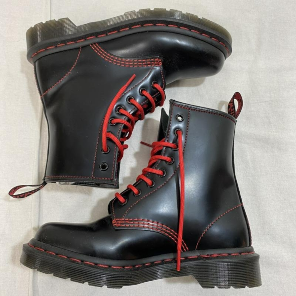 Giày Dr. Martens 1460 Contrast Stitch Ankle Boots 'Red' 25827001 - Ảnh 3