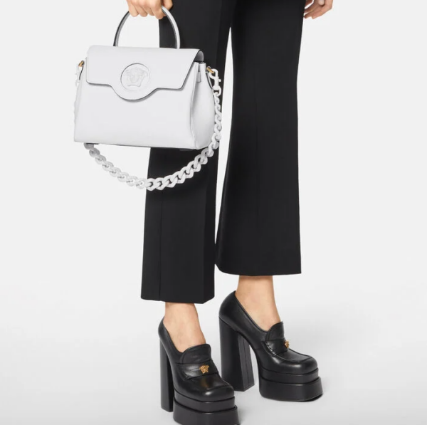 Túi Versace La Medusa Medium White DBFI039-DVIT2T-1W04V - Ảnh 2