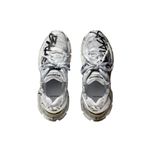 Giay Balenciaga x Adidas Runner Graffiti 'White' 677403-W3RBQ-9010