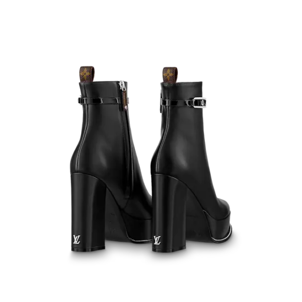 Giày Louis Vuitton Fame Platform Ankle Boots 'Black' 1AABKA - Ảnh 4