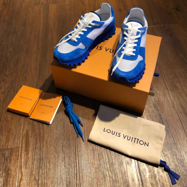 Giày Louis Vuitton Runner Trainer Blue White 1A526G - Ảnh 2