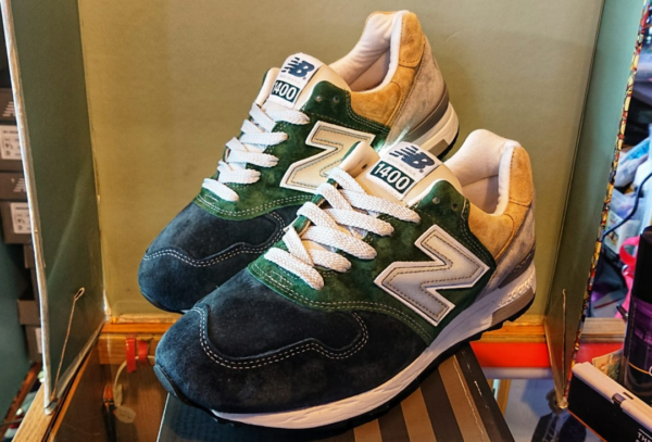 Giày New Balance J.Crew x 1400 Made in USA 'Green Navy Tan' M1400MUJ - Ảnh 4