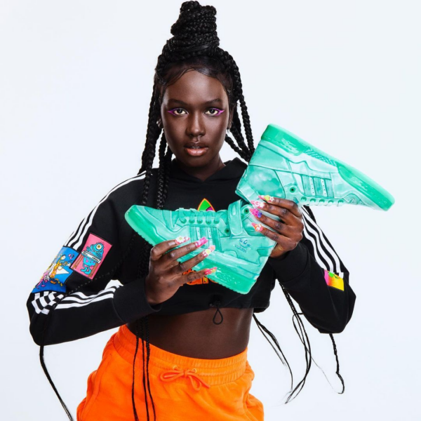 Giày Adidas Jeremy Scott x Forum High 'Dipped Acid Mint' G54993 - Ảnh 2