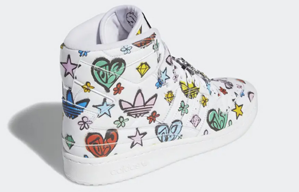 Giày Adidas Jeremy Scott Forum 84 High 'White Graffiti' HQ1128 - Ảnh 5
