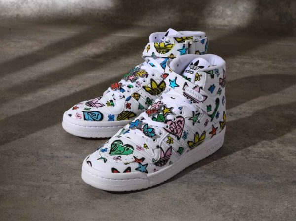 Giày Adidas Jeremy Scott Forum 84 High 'White Graffiti' HQ1128 - Ảnh 2