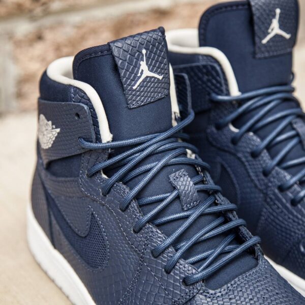 Giày Nike Air Jordan 1 High Nouveau 'Navy Snake' 819176-407 - Ảnh 5